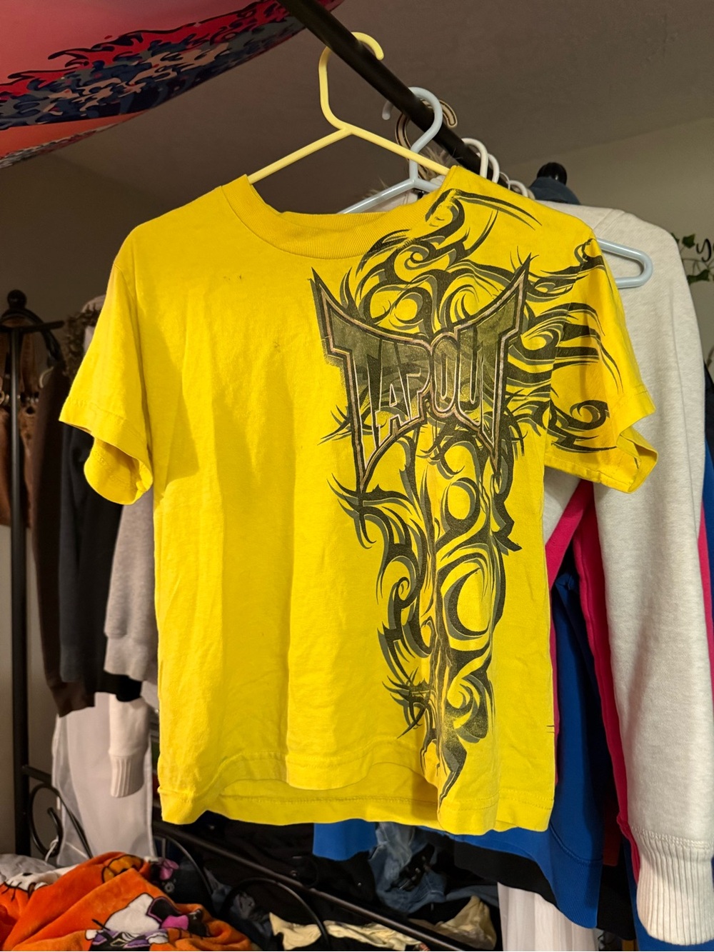 Tapout Youth Yellow Graphic Tee